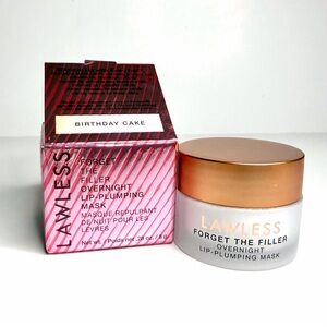 LAWLESS Forget The Filler Overnight Lip Plumping Mask Birthday Cake